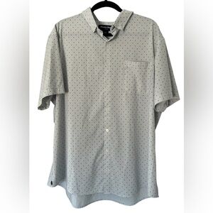 Mizzen+Main Shirt Mens XXL Classic Fit‎ Leeward Performance Stretch Short Sleeve